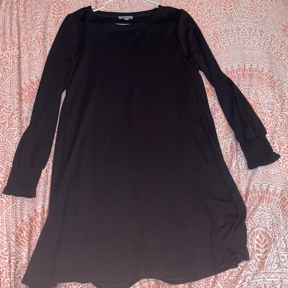 Long Sleeve Black Loft Dress